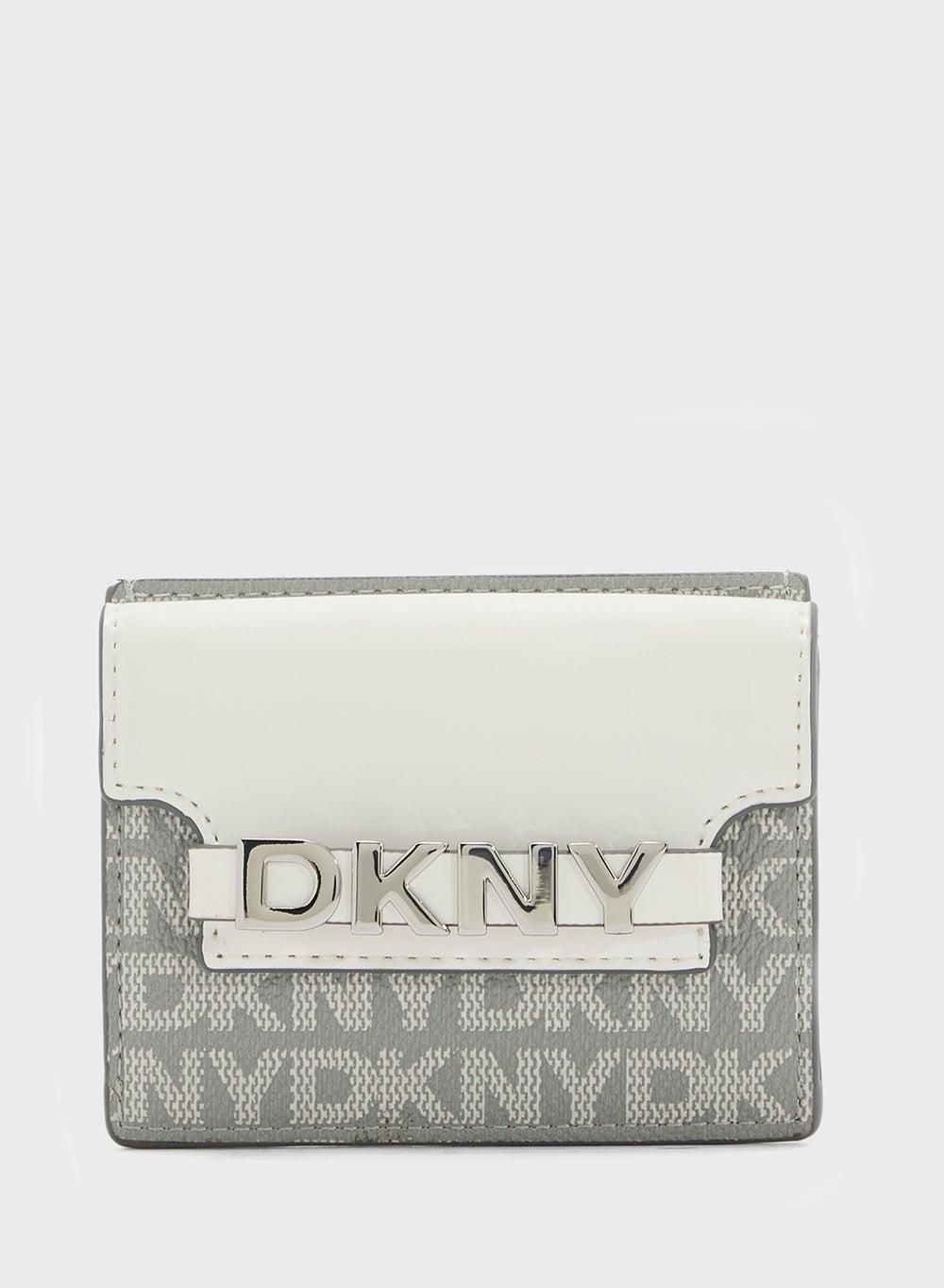 DKNY Avril Small Wallet - Chic Black Monogram Design - Image 1