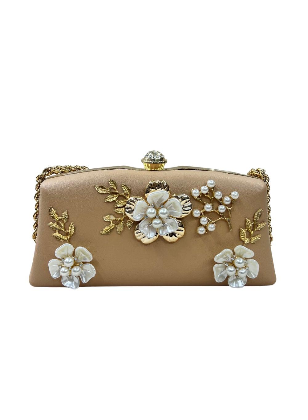 Harsha's Glam Clutches Embellished Square Evening Clutch - Image 1
