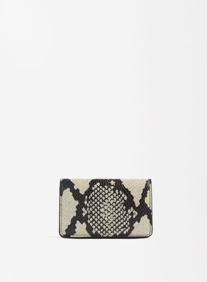 PARFOIS Elegance Unleashed: White Animal Print Wallet - Image 1