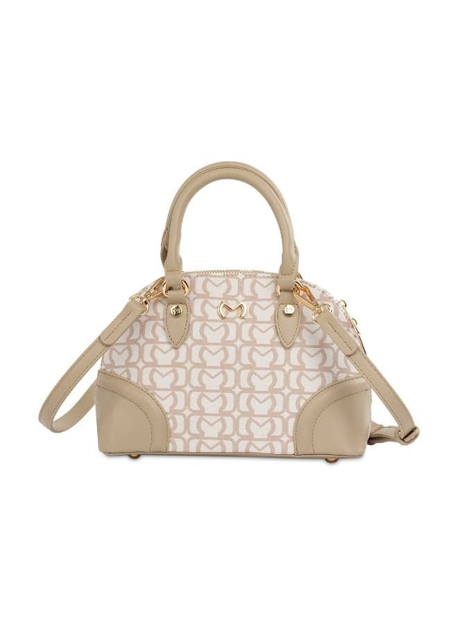 AIZA-Kettle Milano Elegance Bag – Beige & Taupe - Image 1