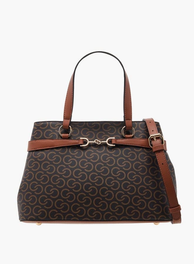 Celeste Monogram Elegance: Chic Crossbody with Adjustable Strap - Image 1