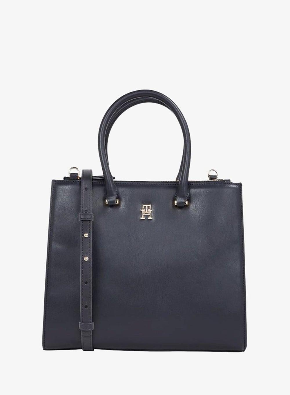 TOMMY HILFIGER Women's Elegant Logo Zip Tote - Image 1