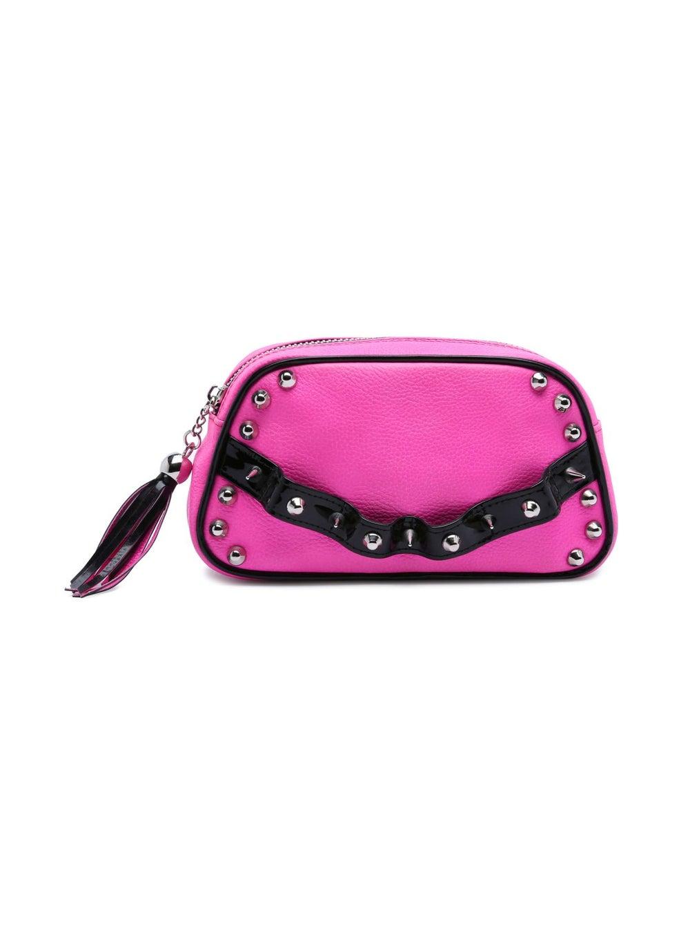 CEE CODE Neon Pink Rock Finger Clutch - Elegance for Women - Image 1