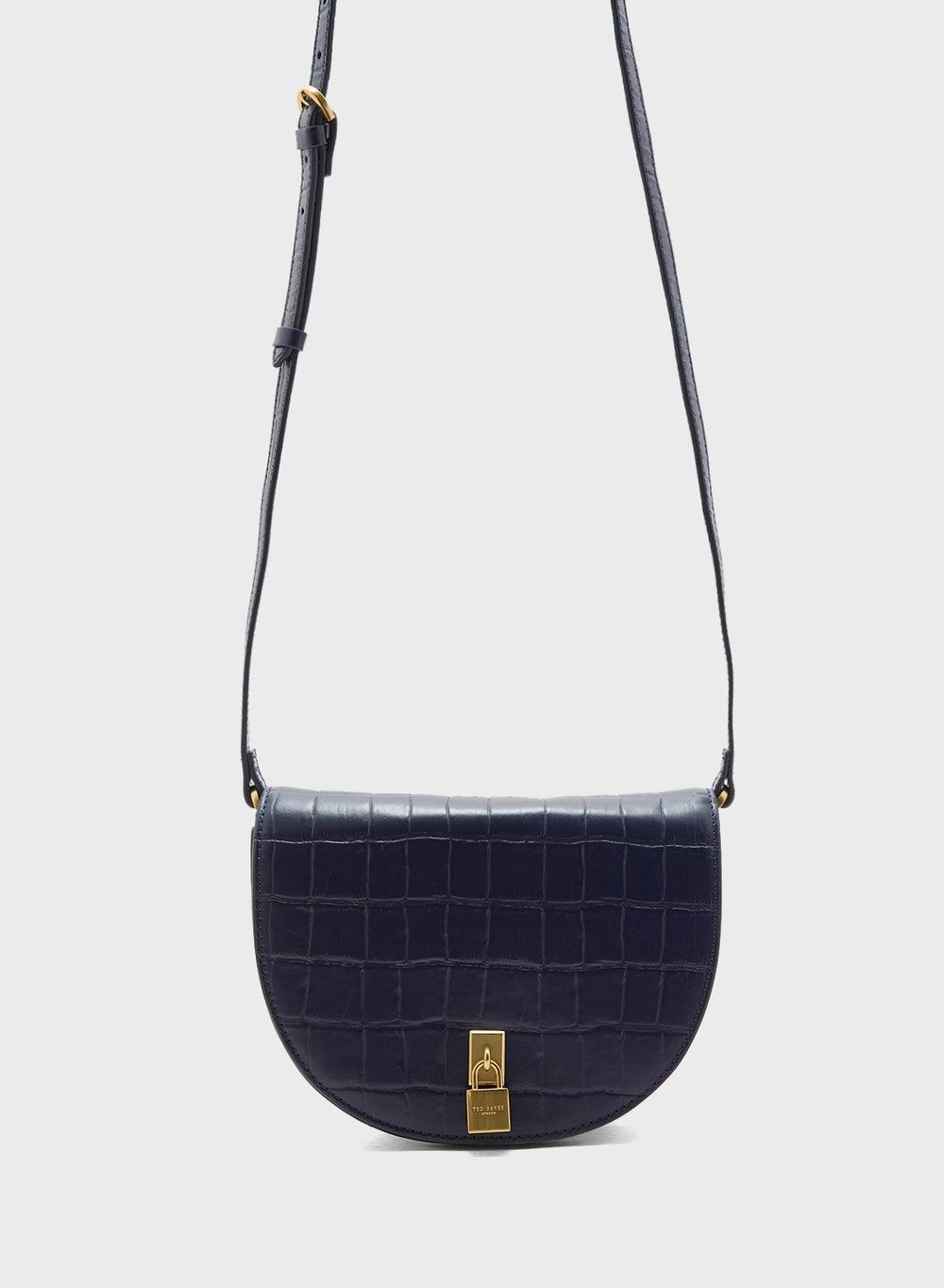 Ted Baker Sohho Elegance: Women's Padlock Saddle Bag - Image 1
