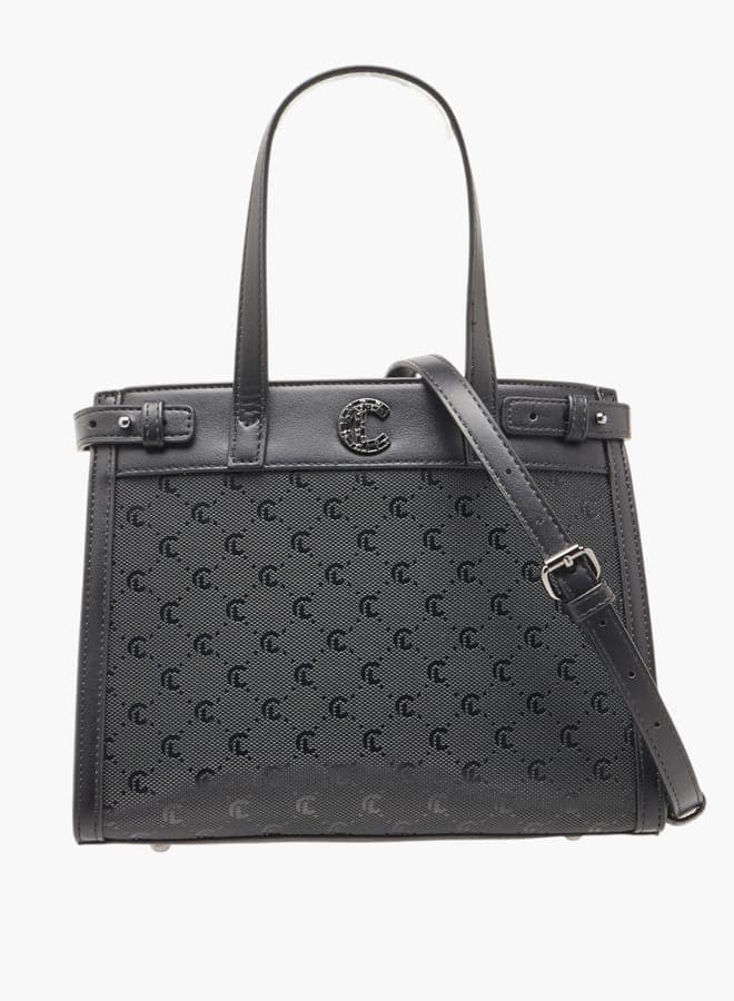 MISSY Monogram Elegance Tote Bag with Detachable Strap - Image 1