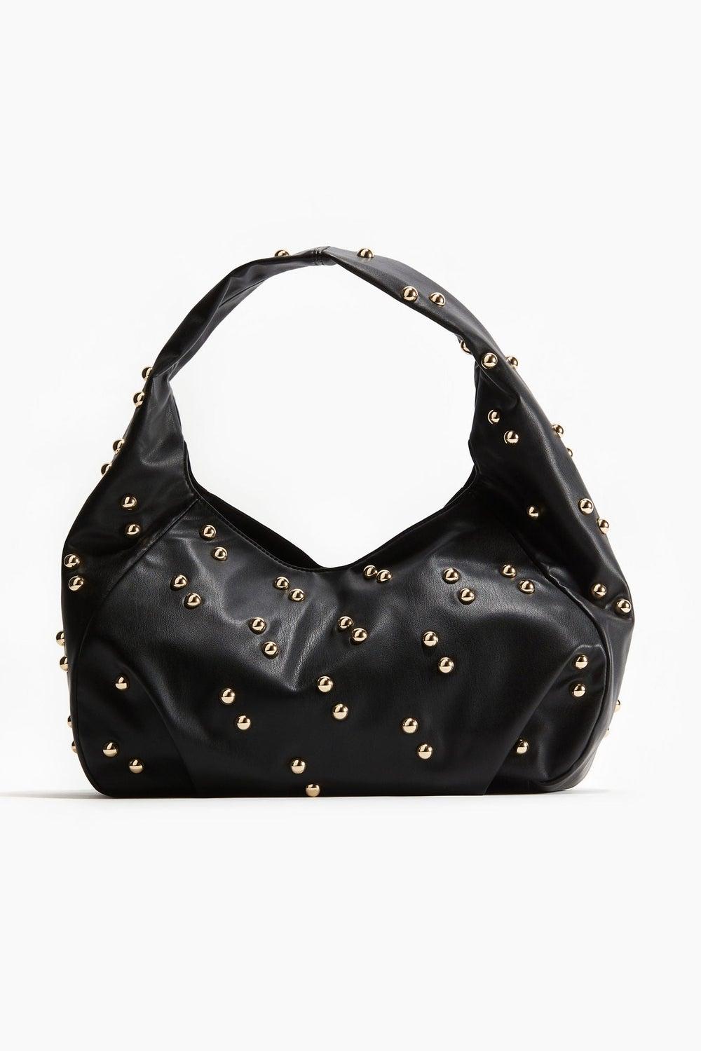H&M Chic Stud-Adorned Women's Shoulder Bag - Image 1