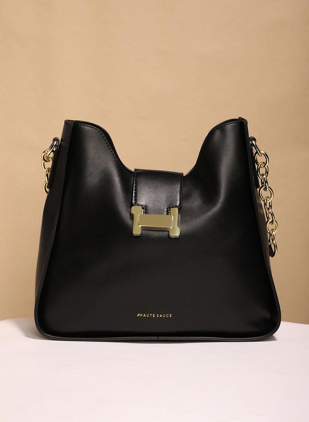 Haute Sauce Monogram Shoulder Bag in Midnight Black - Image 1