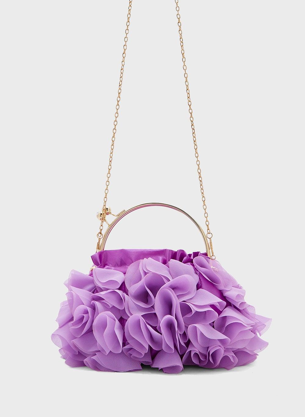 Ginger Boutique Chic Ruffled Clutch Bag for Women - Image 1