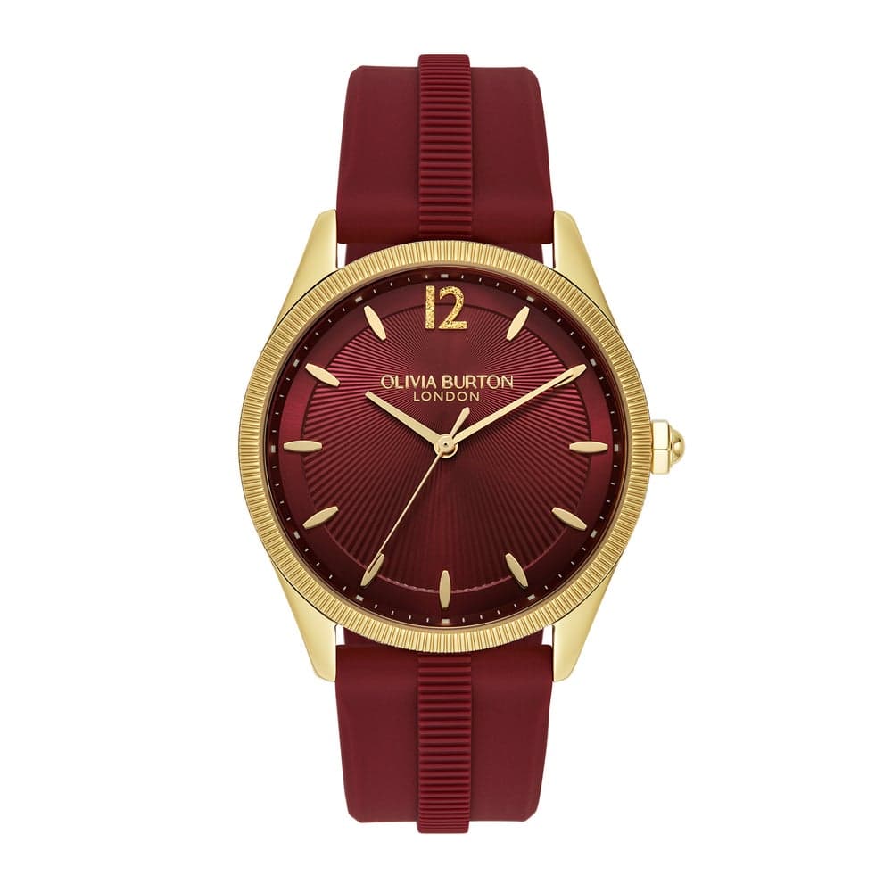 OLIVIA BURTON RADIATE Cranberry Sunburst Watch for Women - Image 1