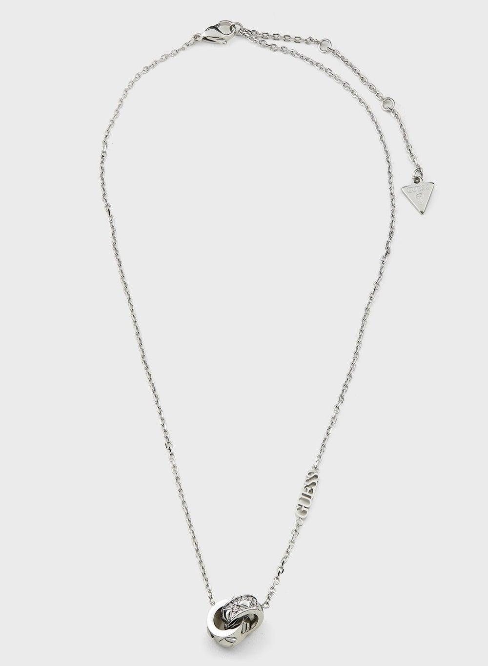 GUESS 4G Double Circle Chain Elegance Necklace - Image 1