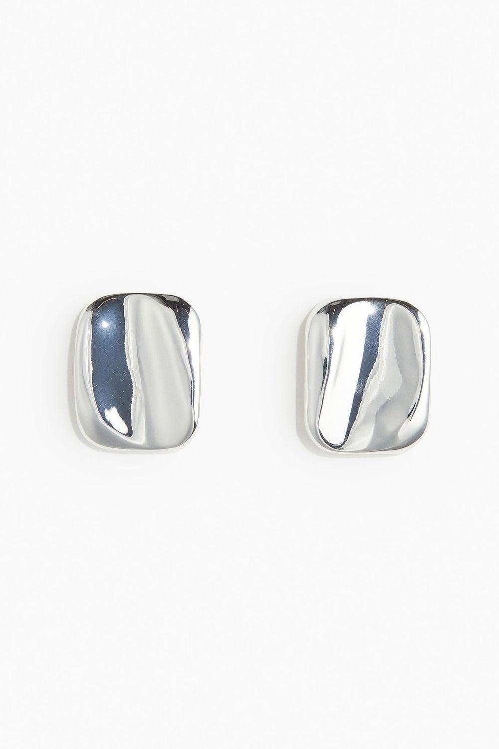 H&M Chic Square Stud Earrings - Lightweight & Hypoallergenic - Image 1