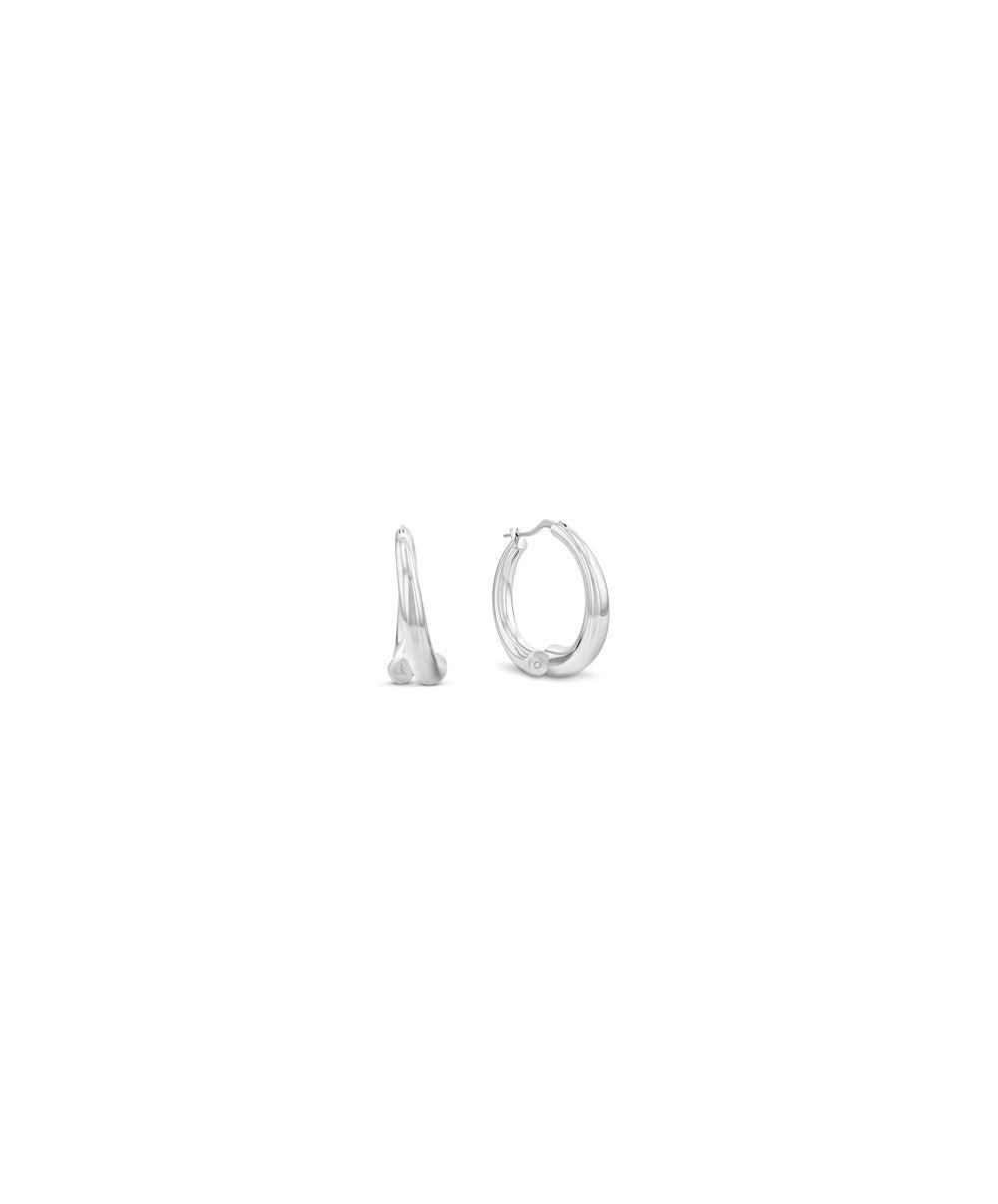 CALVIN KLEIN Women's Casual Hoop Earrings - Timeless Elegance - Image 1