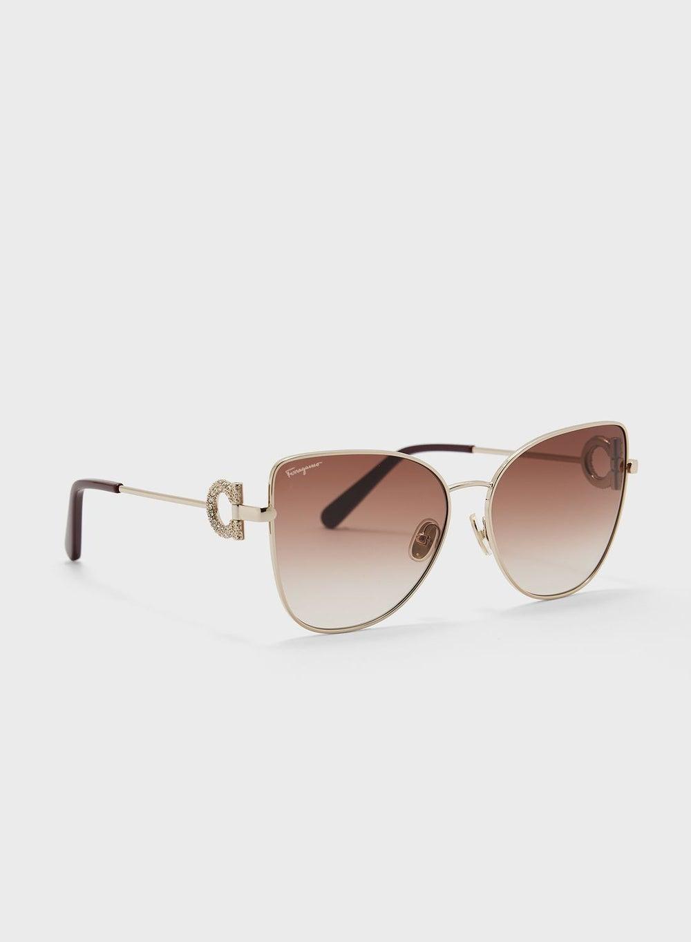 FERRAGAMO Cat Eye Chic Oversized Sunglasses - Image 1
