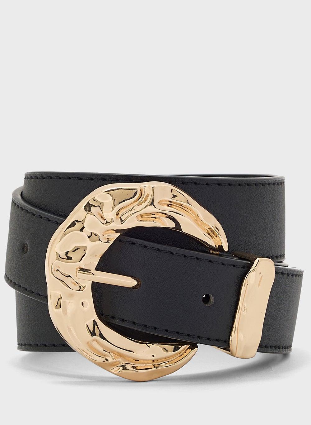 Elegant Ginger Gold-Buckled Ladies' Belt - Image 1