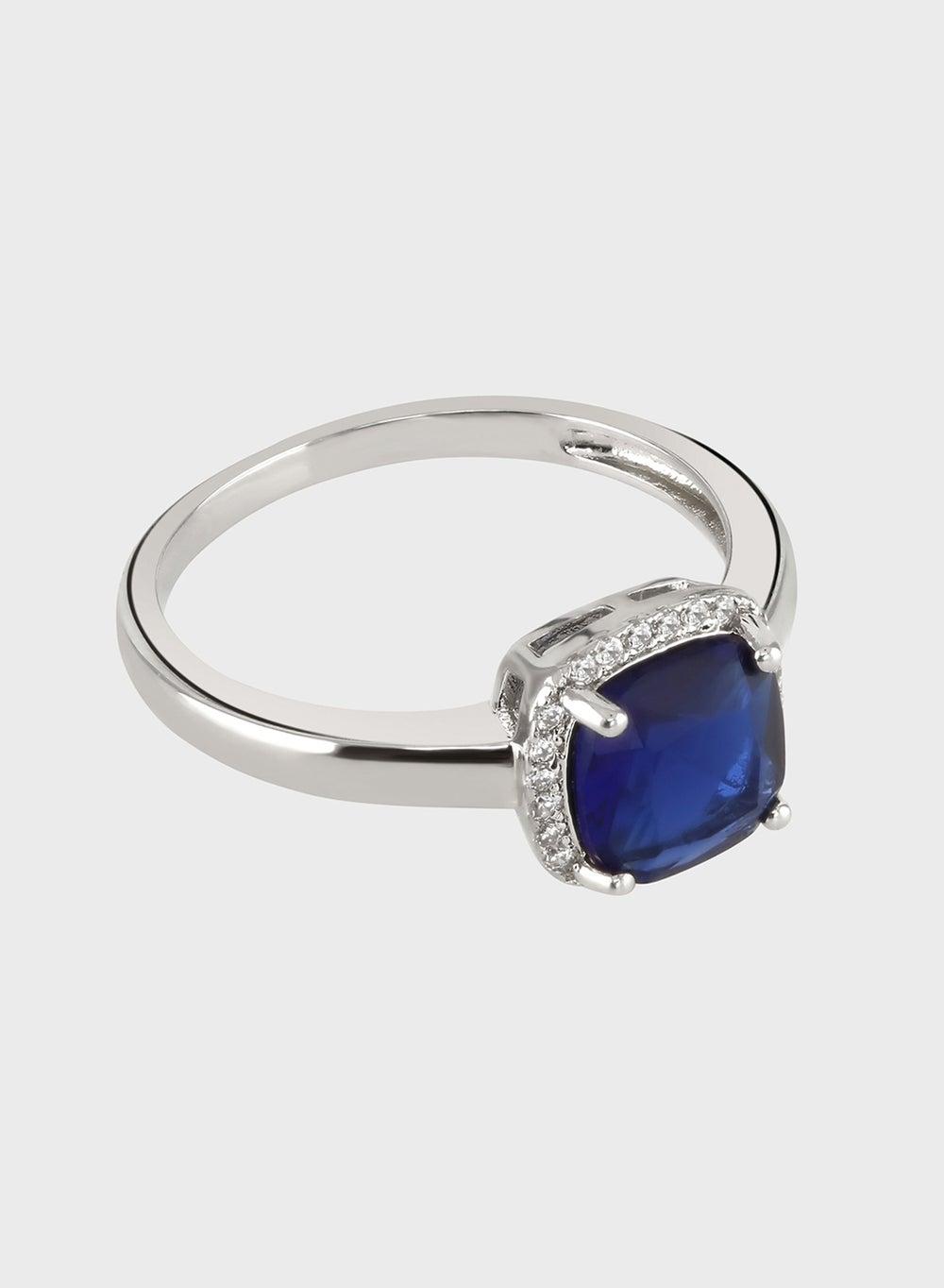 BUCKLEY LONDON Cushion Sparkle Solitaire Women's Ring - Image 1