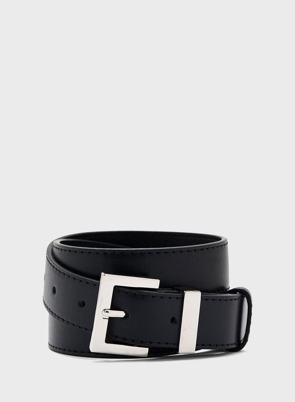 Elegant Ginger Square Buckle Belt - A Sophisticated Choice - Image 1