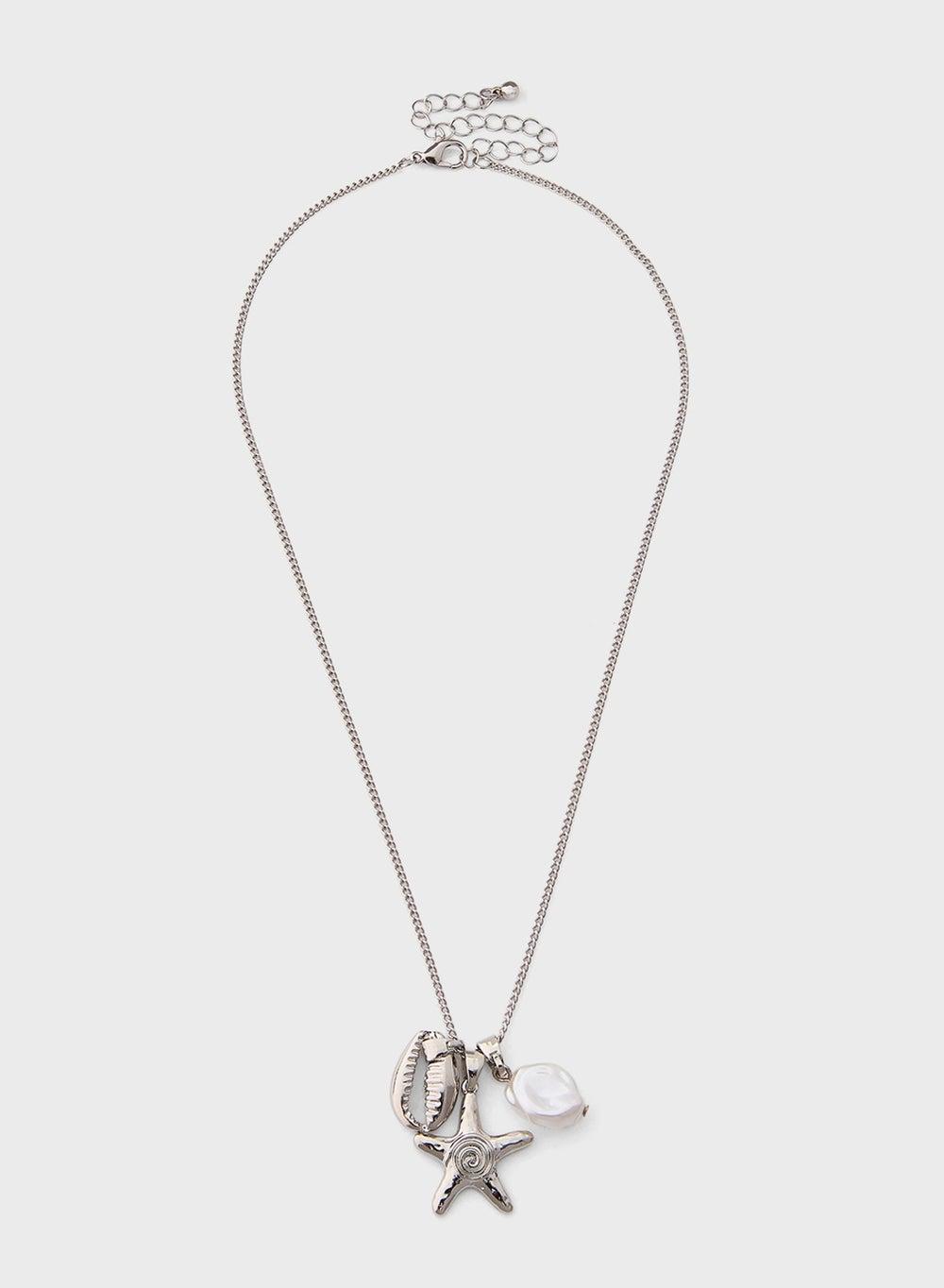 ELLA Shell Pendant Duo - Elegant Necklace for Women - Image 1