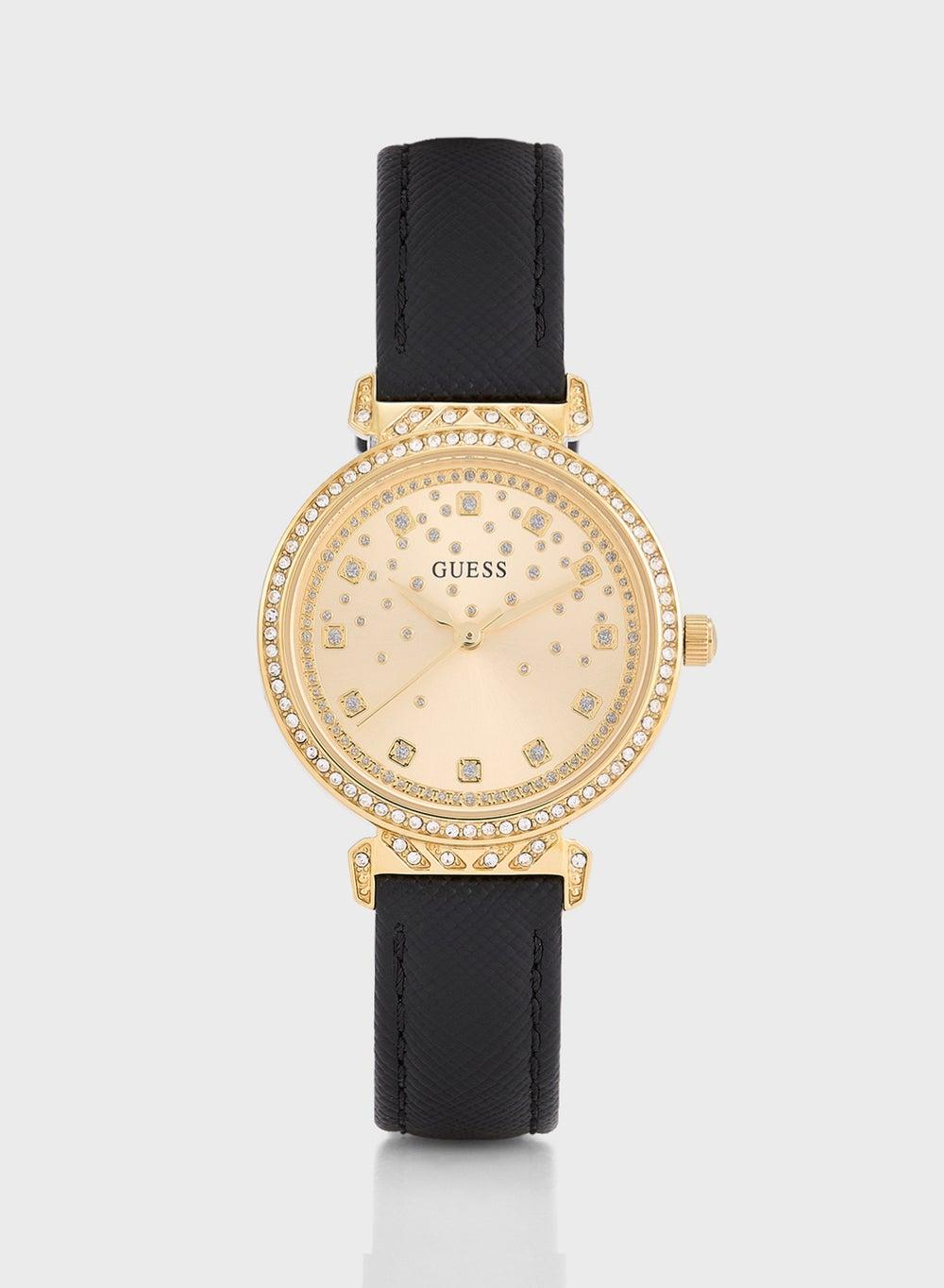 GUESS Enchantment Women's Leather Strap Analog Watch - Image 1