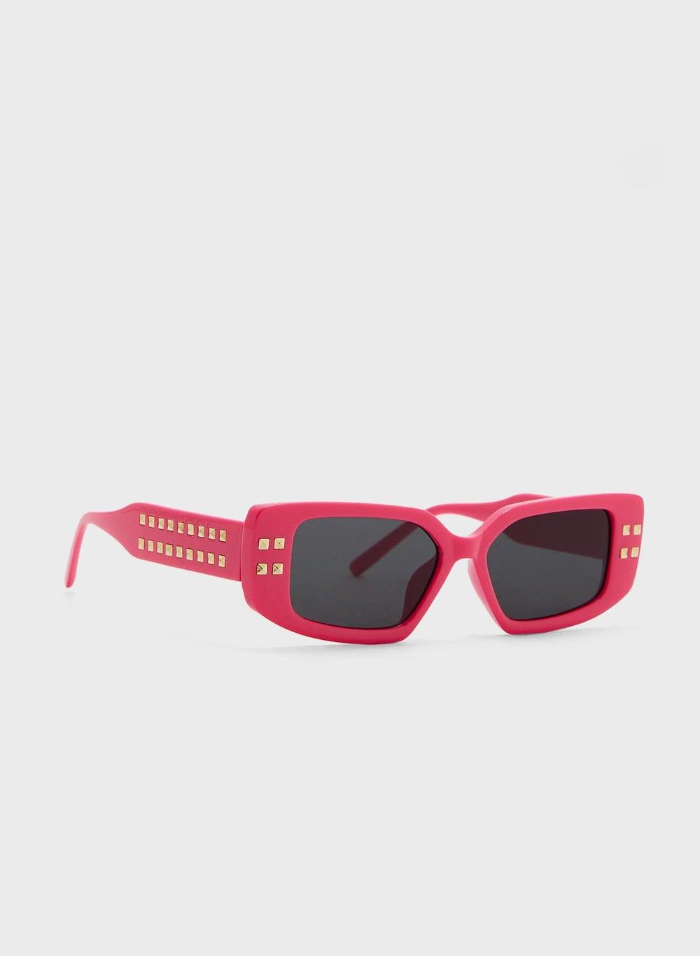 ELLA Stud Arm Chic Rectangular Sunglasses for Women - Image 1