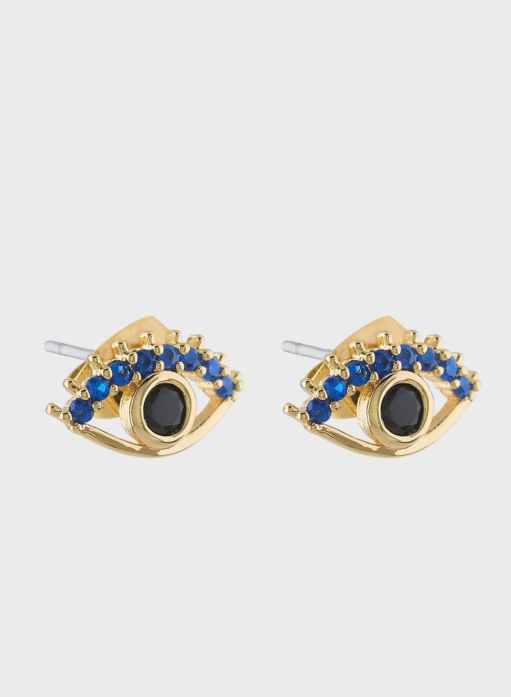 Ginger Evil Eye Earrings: Enchanting Protection in Style - Image 1