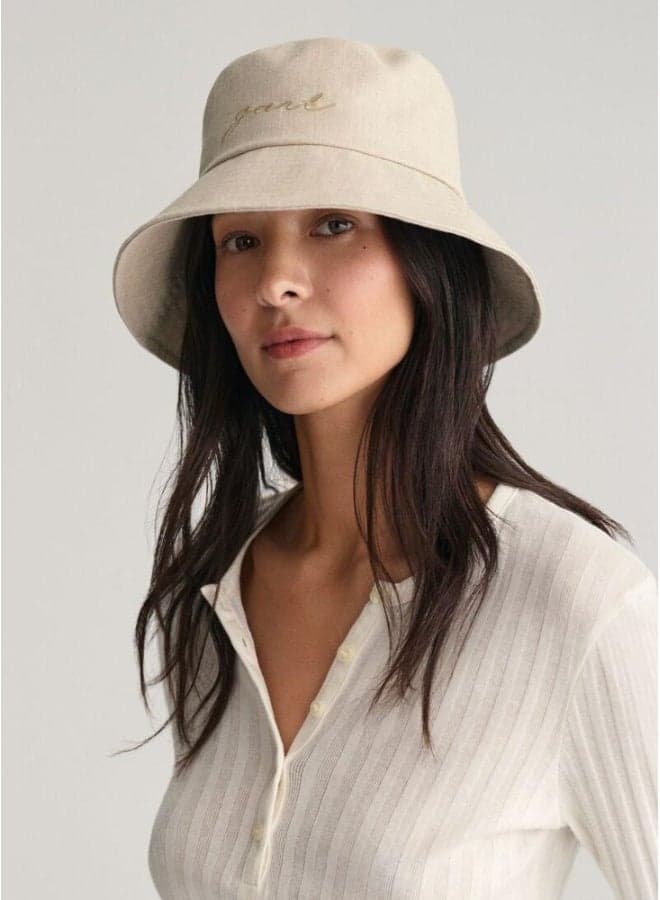 GANT Elegance in Linen: Women's Summer Bucket Hat - Image 1