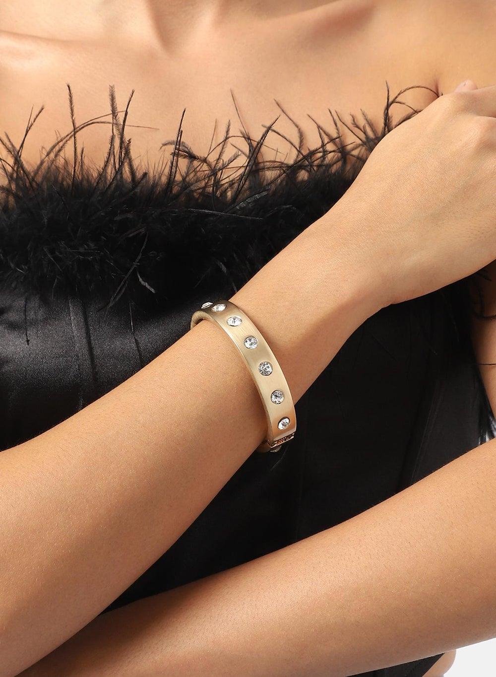 SOHI Crystal Band Bracelet: Elegance Everyday - Image 1