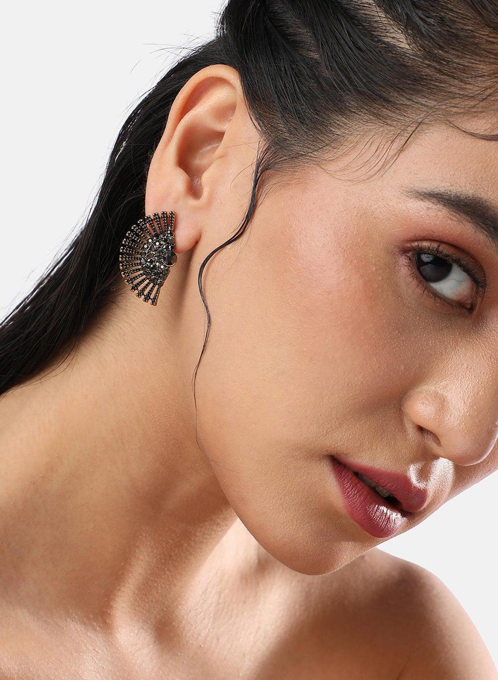 SOHI Luminary Luxe Stud Earrings - Elegant & Timeless - Image 1