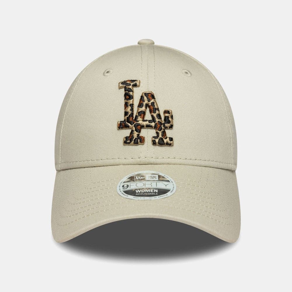 Elegant MLB Los Angeles Dodgers Leopard Accent Cap - Image 1