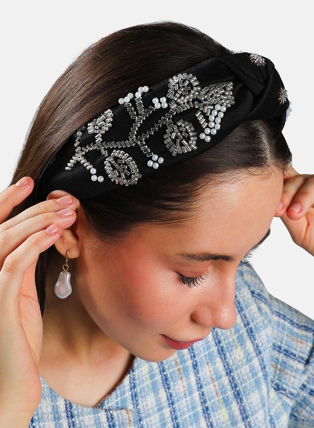 SOHI Embellished Knot Hairband - Elegance for Every Occasion - Image 1