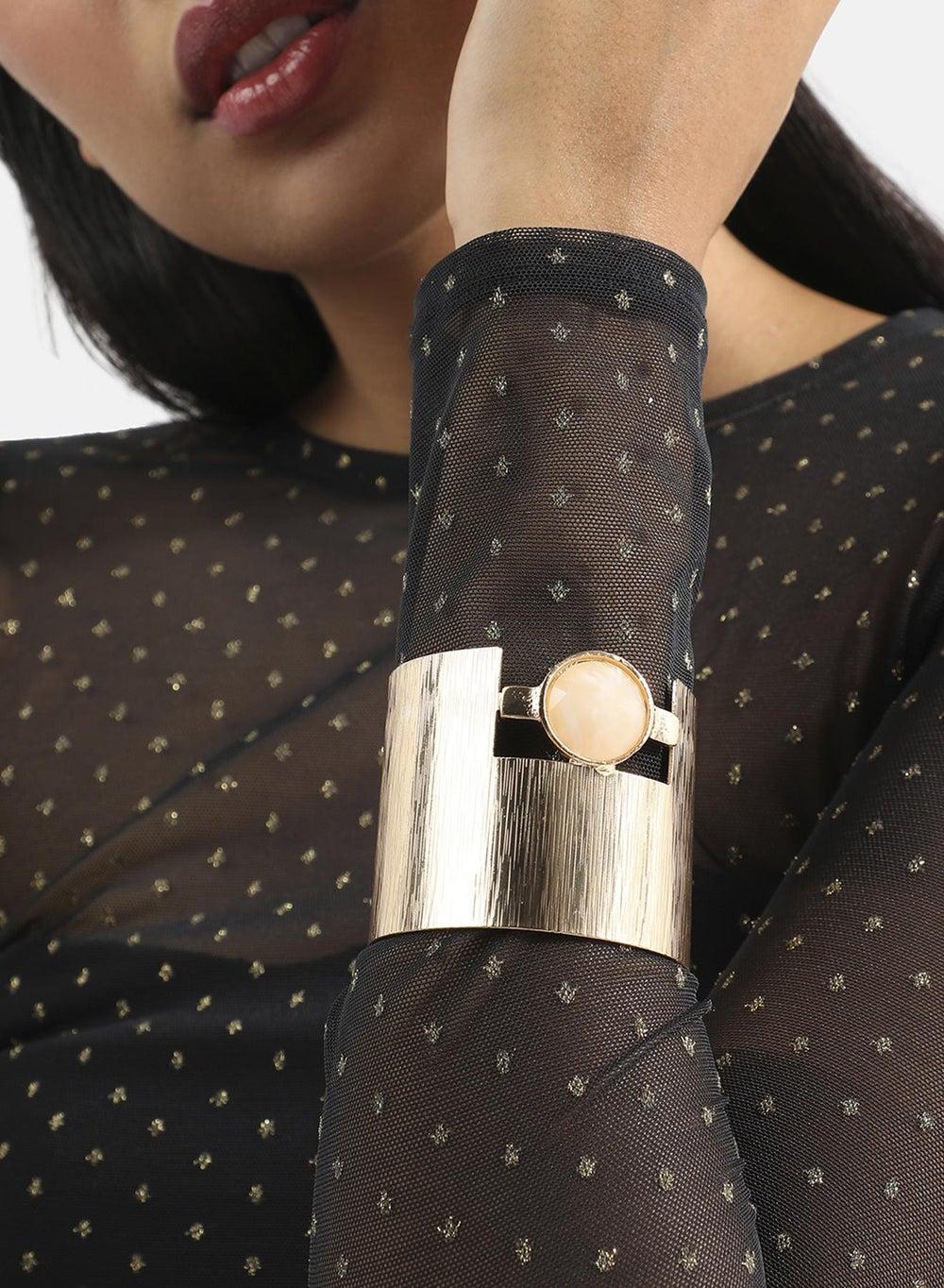 SOHI Metallic Moonlight Bracelet - Elegance Unleashed - Image 1
