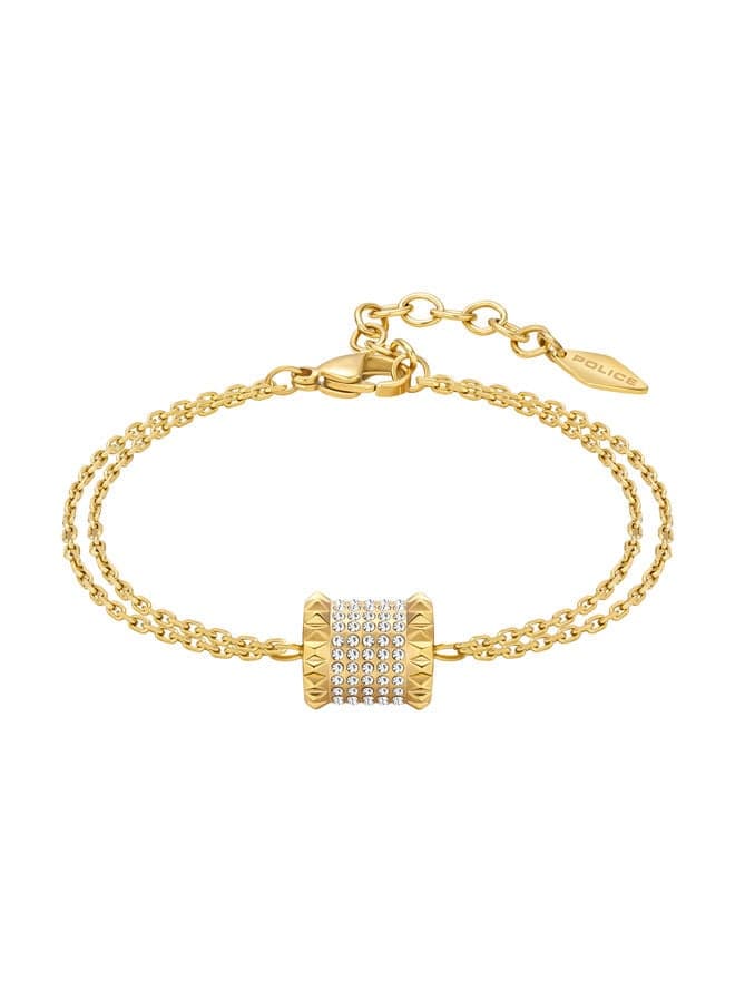 POLICE Gold-Plated Crystal Barrel Bracelet PEJLB0001403 - Image 1