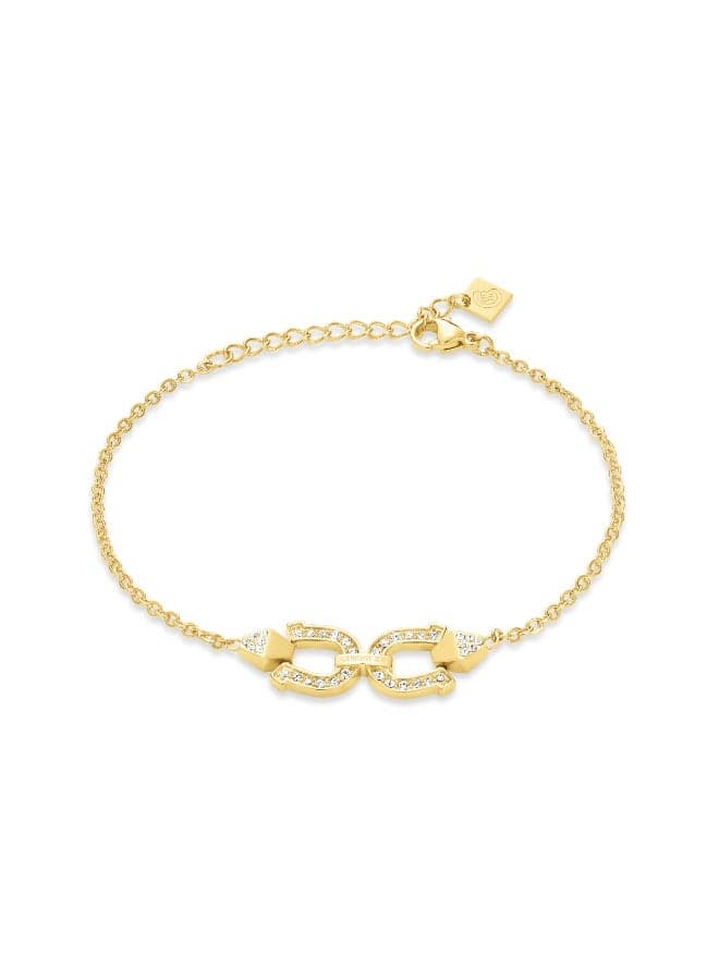 CERRUTI 1881 Gabriella Gold-Plated Crystal Bracelet for Women - Image 1