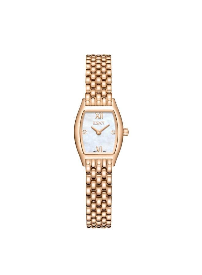 ECSTACY E25501-RBKM Elegant Rose Gold Analog Watch for Women - Image 1