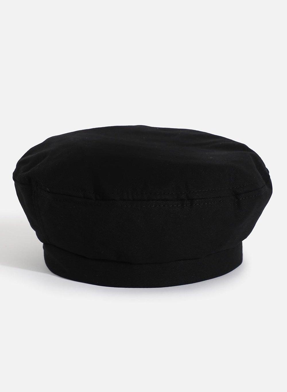 Haute Sauce Chic Black Beret - Timeless Elegance for Women - Image 1