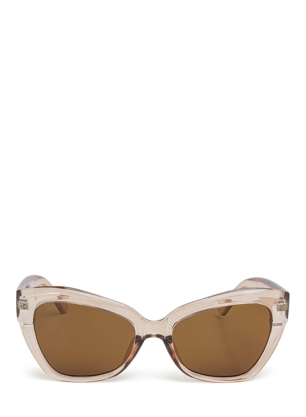 London Rag Chic Cat Eye Sunglasses Light Brown - Image 1
