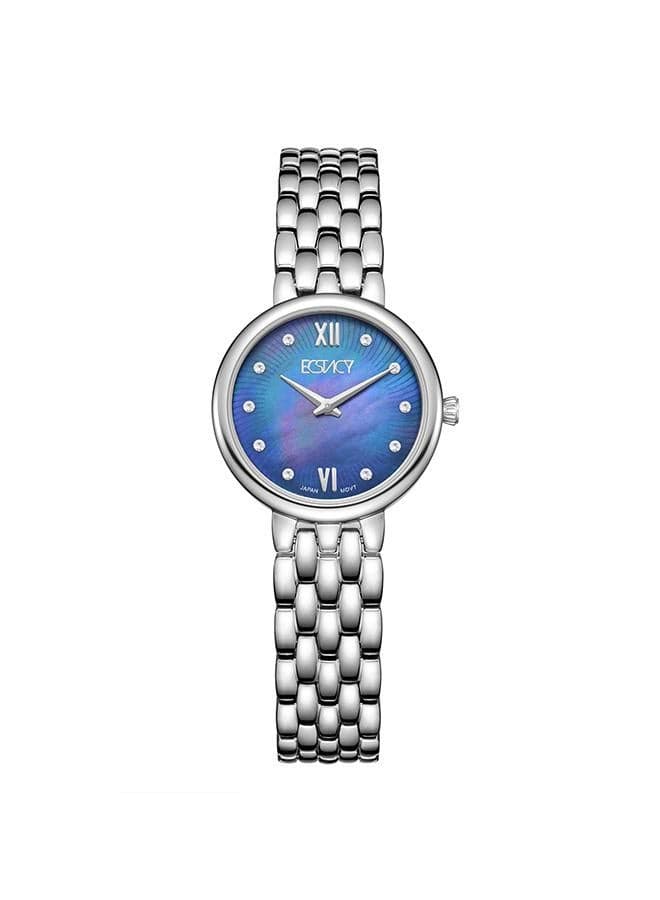 ECSTACY E23510-SBSMN Elegant Silver Stainless Steel Watch - Image 1