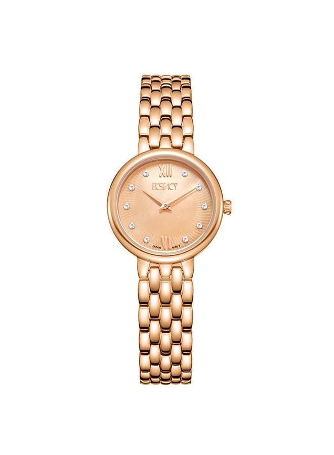 ECSTACY E23510-RBKMK - Elegant Rose Gold Analog Watch, 27mm - Image 1