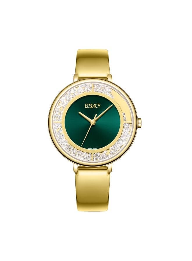 ECSTACY E23501-GBGG Elegant Gold Stainless Steel Women's Watch - Image 1