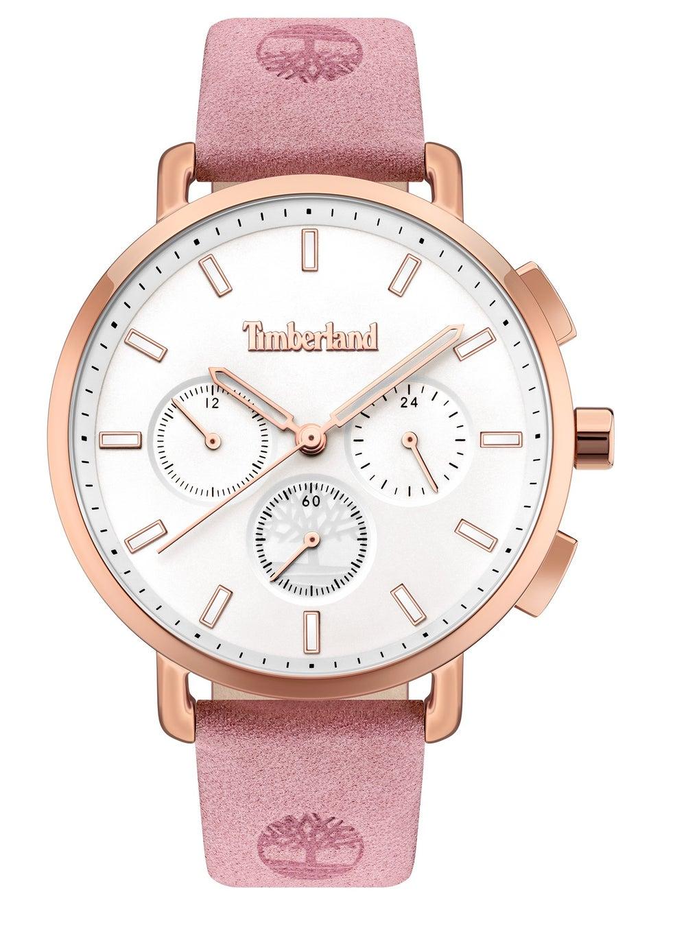 Timberland Elmstead Pink Leather Women's Watch – Elegant Style - Image 1