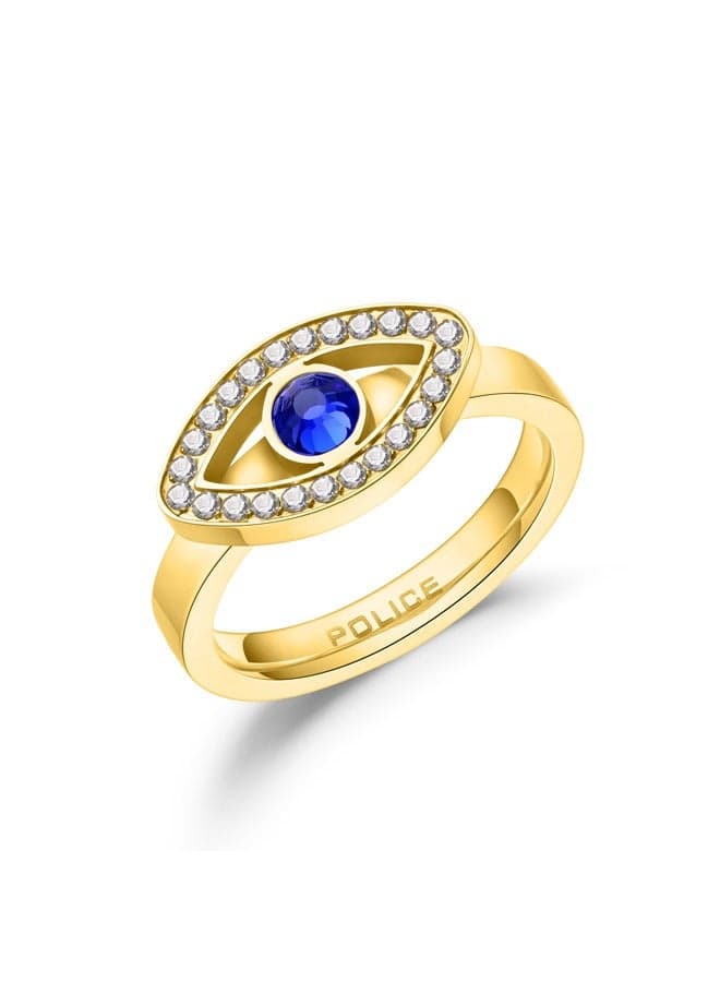 POLICE Eye Gold-Plated Crystal Ladies Ring 52PEJLF0003110 - Image 1