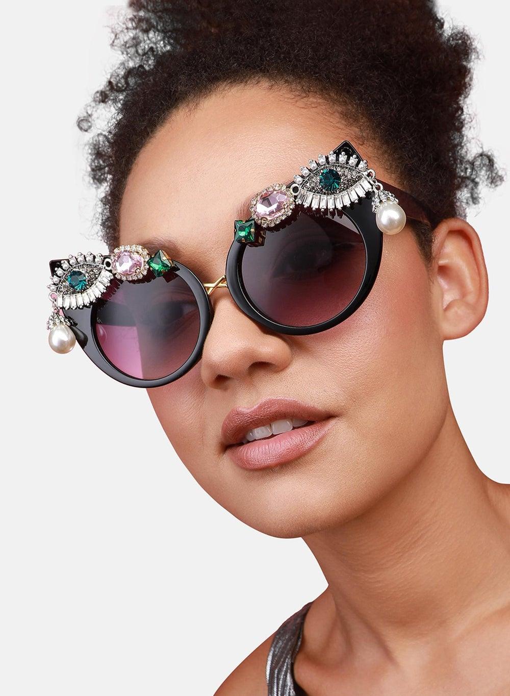 SOHI Shimmering Accents Glam - Chic Polarized Sunglasses - Image 1