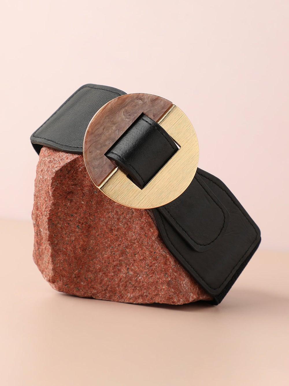 Haute Sauce Chic Black Waist Belt for Women - Image 1
