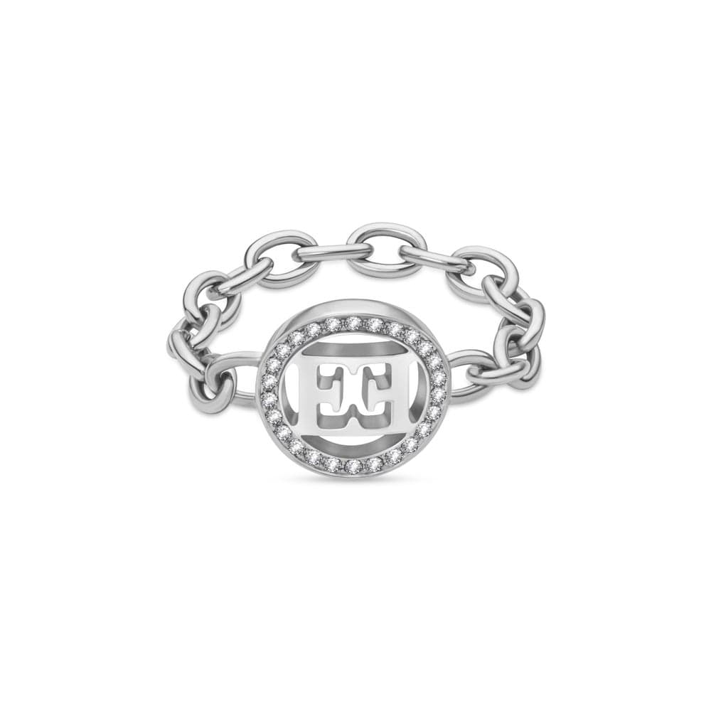 ESCADA Isabella 52MM Silver-Toned Elegance Ring - Image 1