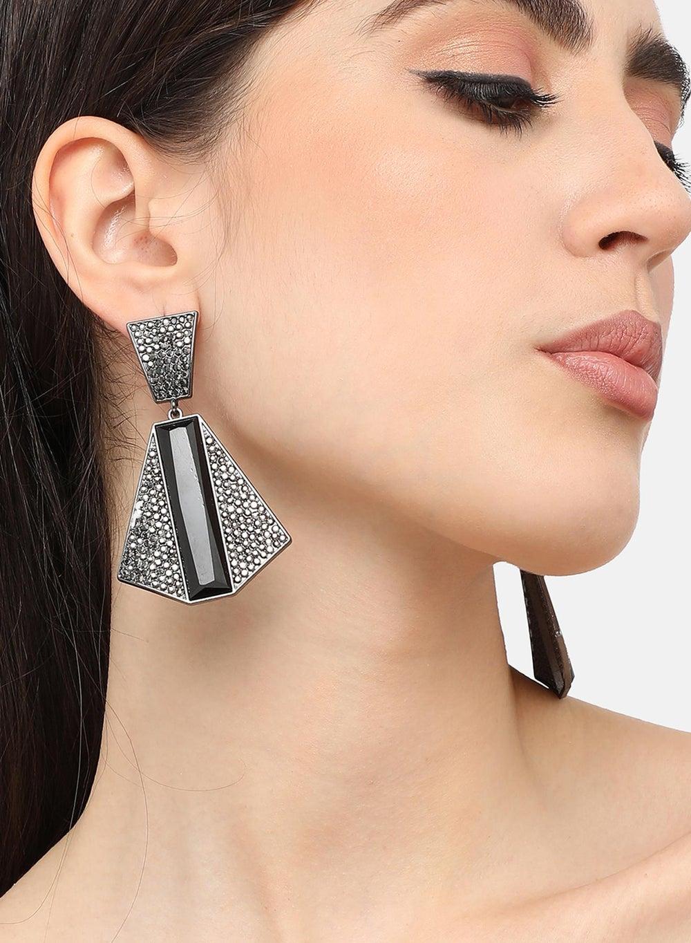 SOHI Glamorous Party Drop Earrings - Elegant Women's Accessory - Image 1
