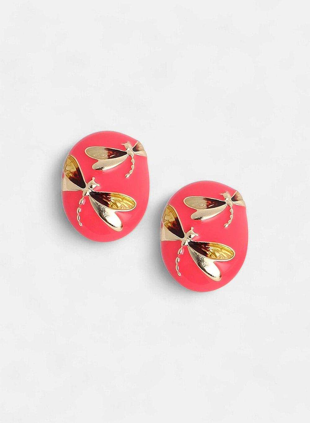 SOHI Dragonfly Stud Earrings: Modern Elegance for Women - Image 1