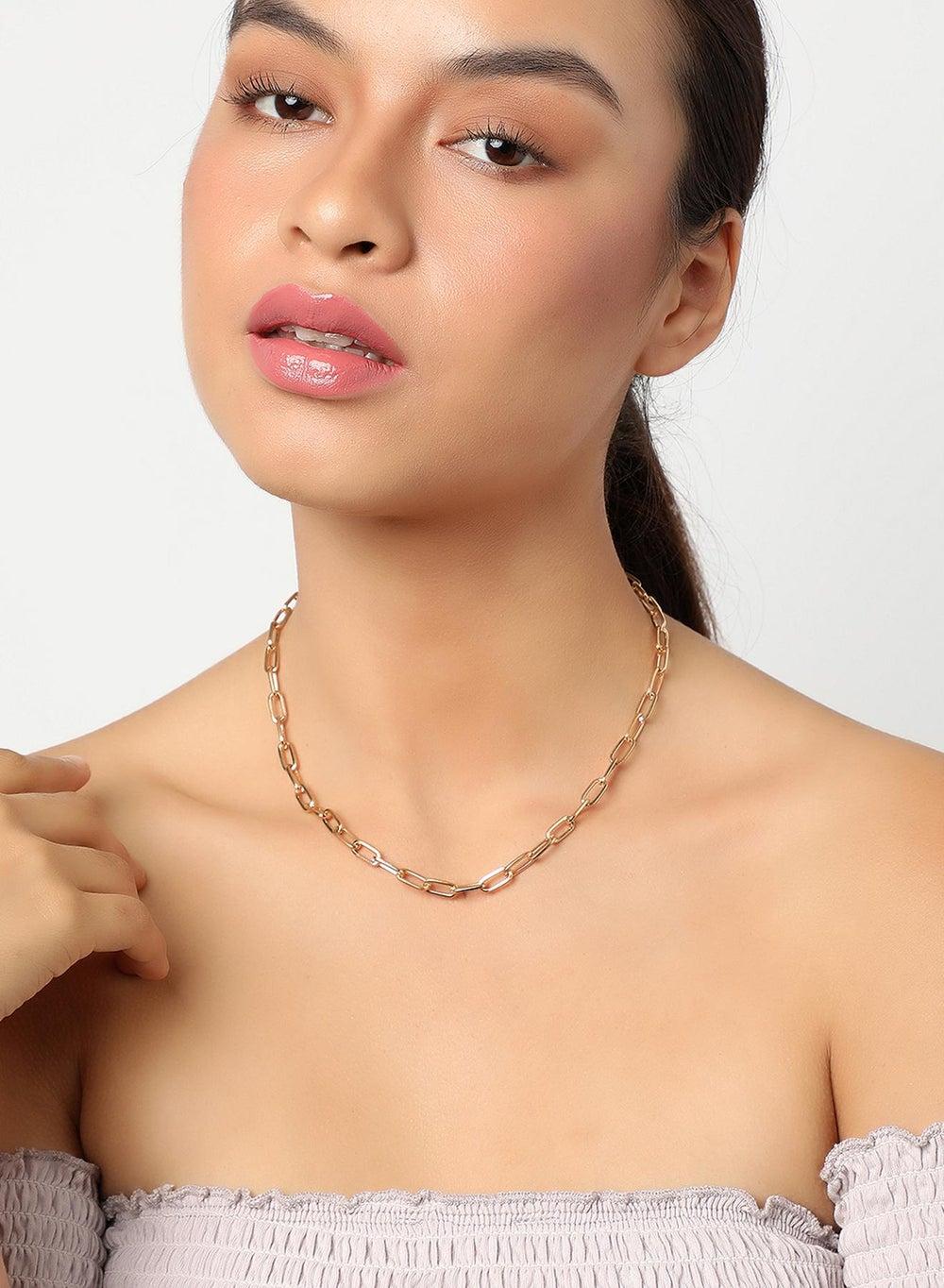 SOHI Glamorous Gold-Plated Kundan Choker Set - Image 1