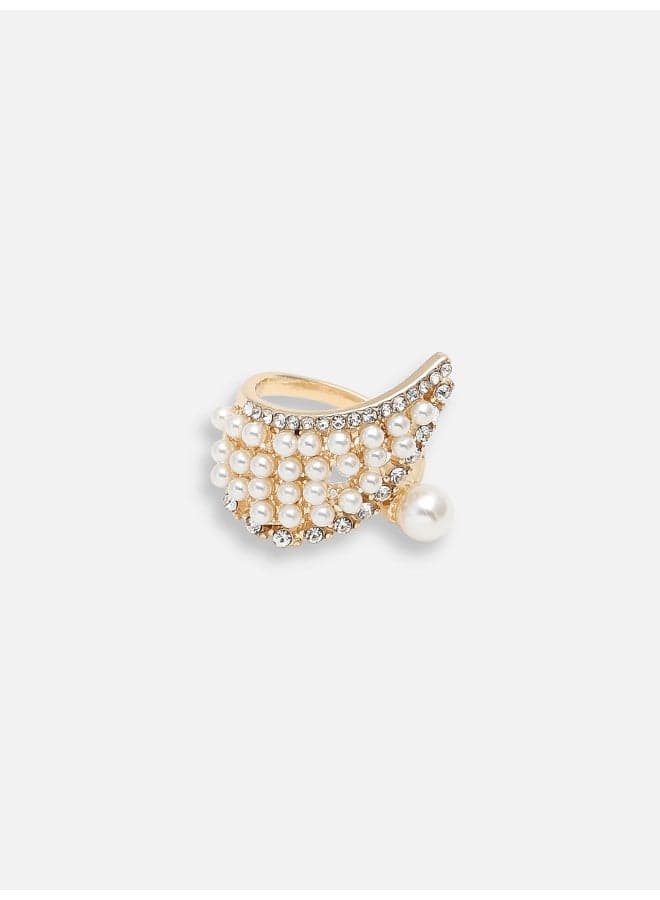 SOHI Party Cocktail Ring - Crystal Elegance for Every Occasion - Image 1