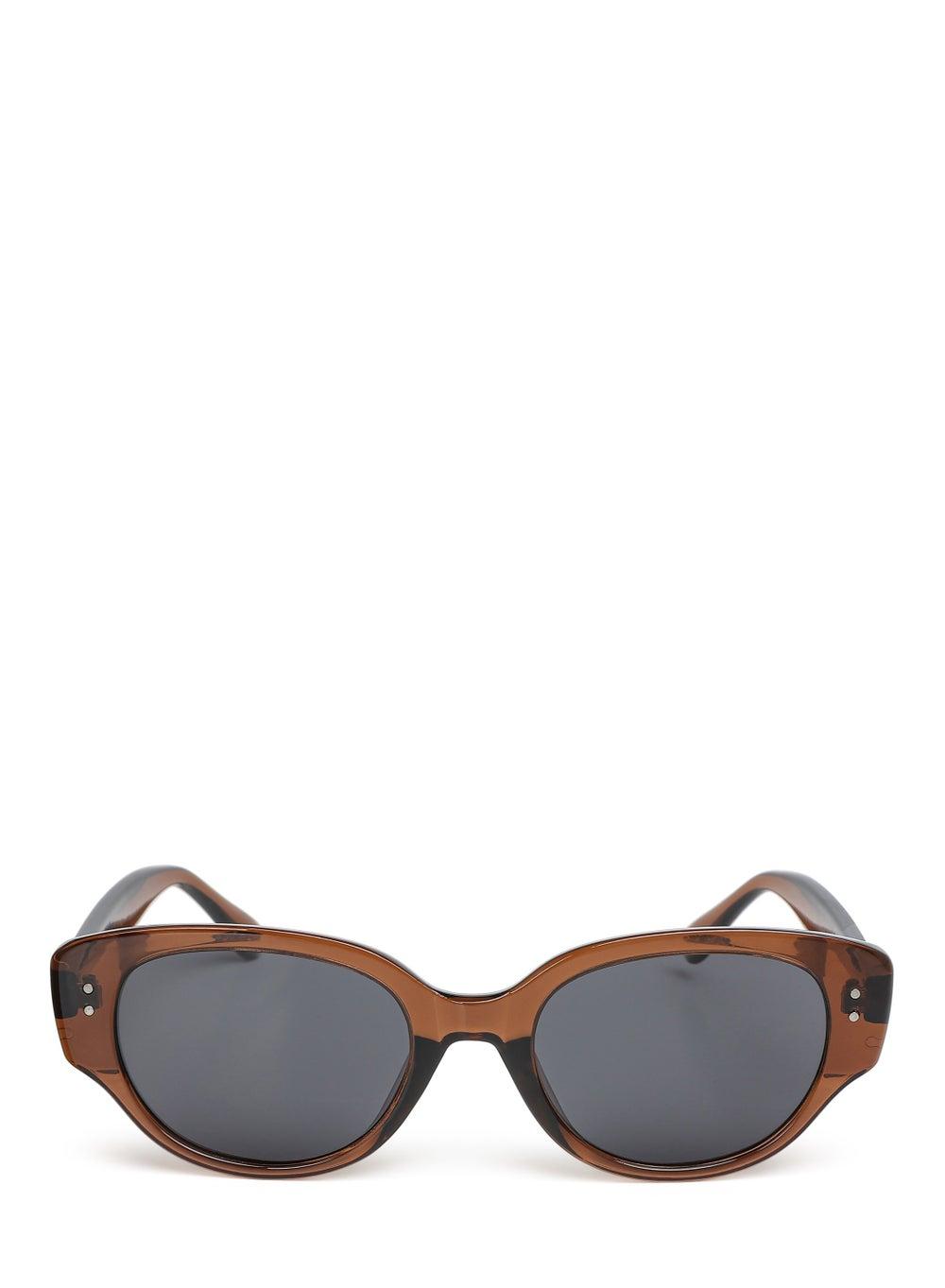 London Rag Chic Brown Cat Eye Sunglasses for Women - Image 1