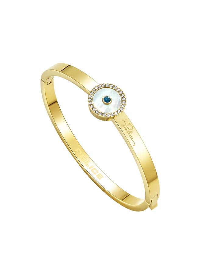 POLICE Fulgurant Gold-Plated Bangle with Mother of Pearl PEJLG0001801 - Image 1