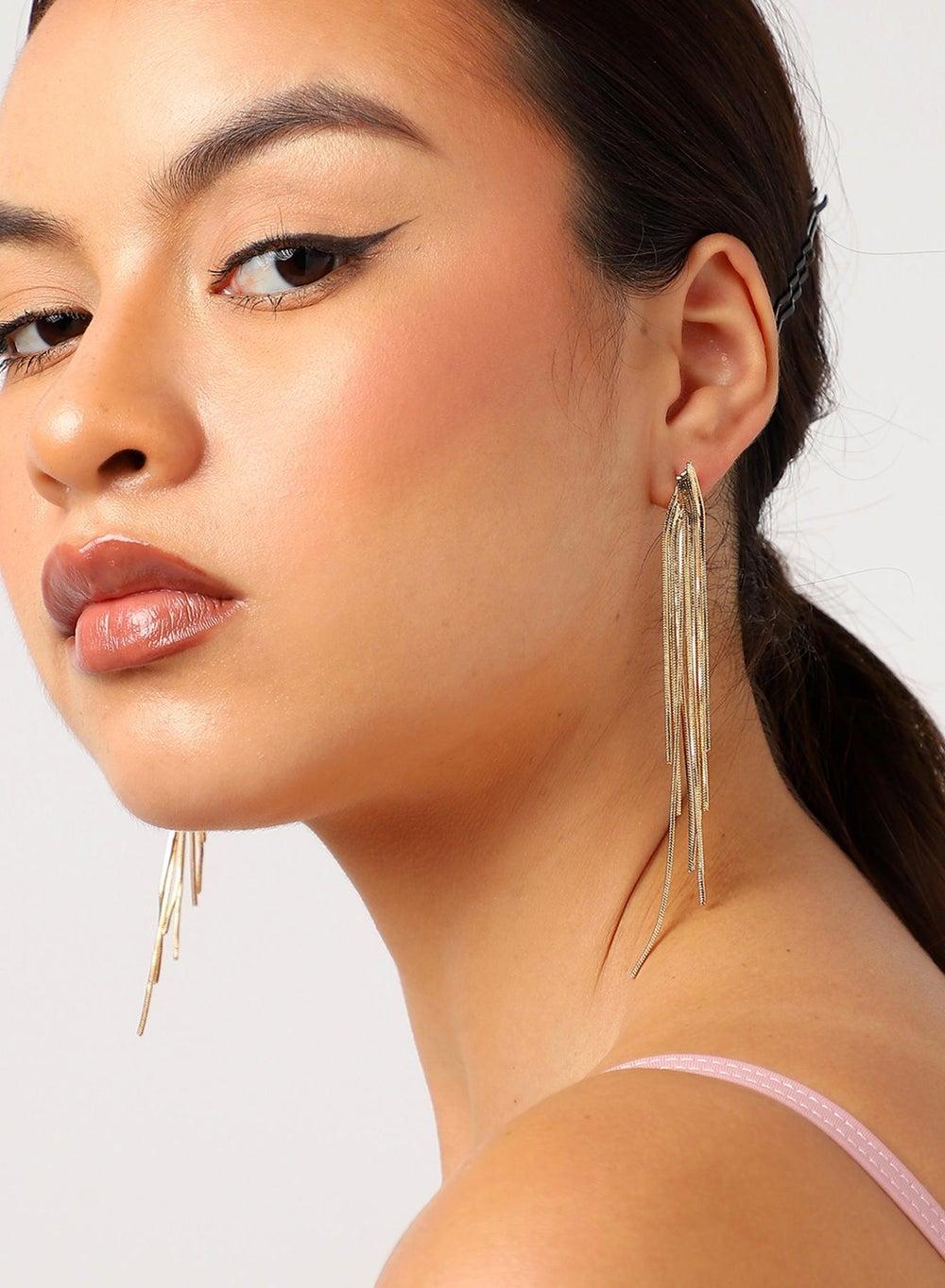 SOHI Party Glam Drop Earrings for Elegant Evenings - Image 1